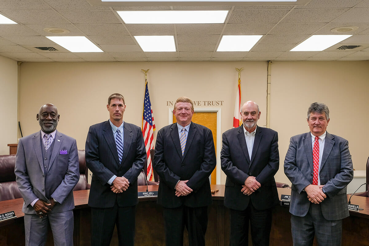 Image of the current County Commissioners as of June 2020.