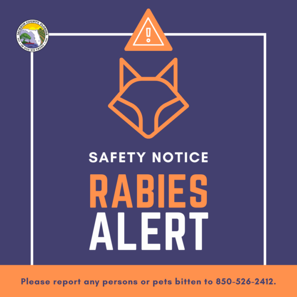 SAFETY NOTICE: Rabies Alert. - Jackson County, Florida